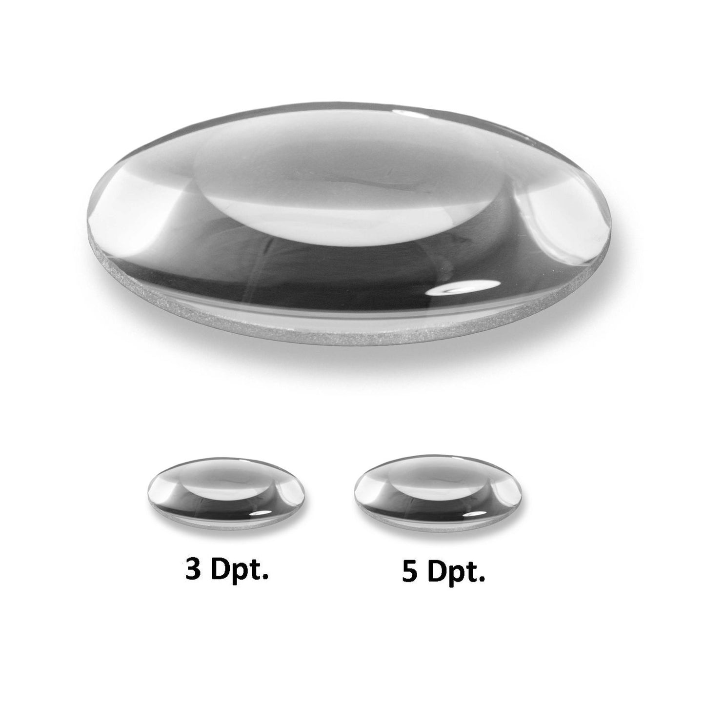 Lumeno 851X udskiftningslinse 152 mm forstørrelseslampe med 3 eller 5 dioptrier
