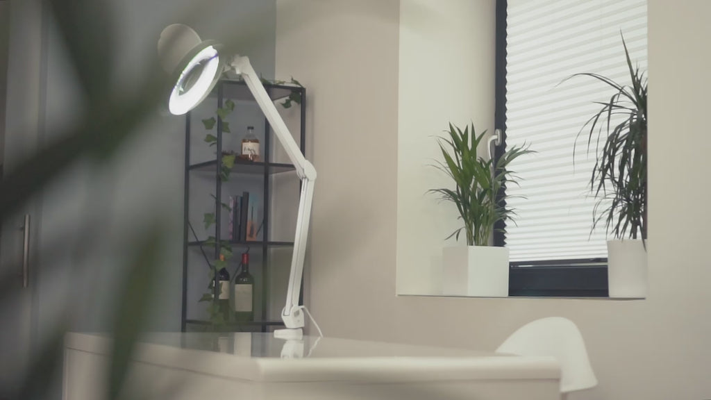 Lumeno 721X Lupelampe/Arbejdslampe 60 LED'er, farvet gummibeskyttelse