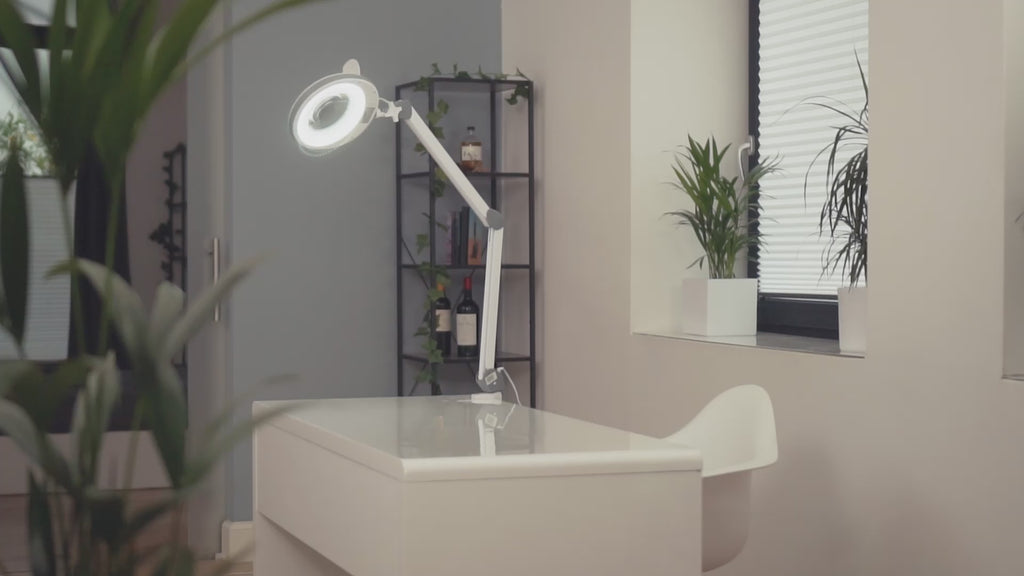 Lumeno LED-luplampe serie 8213/8215 med justerbar lysstyrke, grå