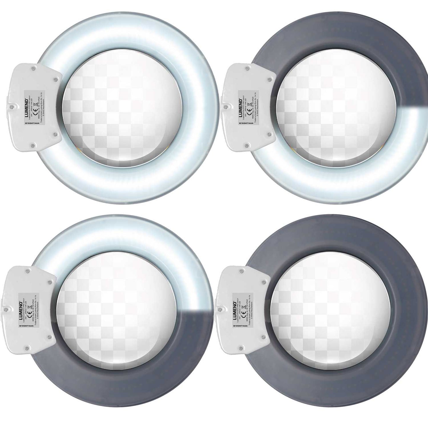 Lumeno 824XPRO LED luplampe dæmpbar med segement switching og metalhus