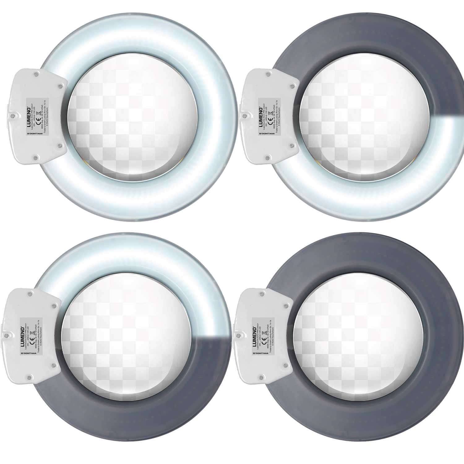 Lumeno 824XPRO Segmentschaltung: LED-Lichtring in Segmenten schaltbar